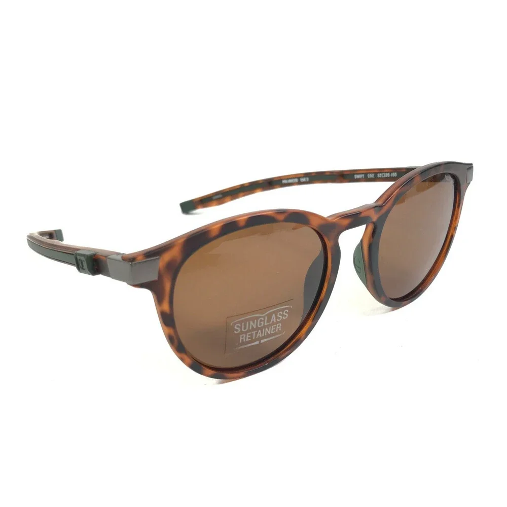 Champion Sunglasses SWIFT C02 Black Tortoise Frames with Brown Polarized Lenses